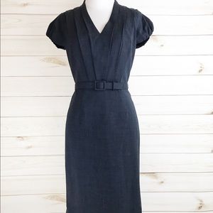 Banana Republic Cap Sleeve Belted Dress
